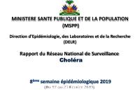 Pwofil estatistik kolera, 8yèm semèn epidemyolojik 2019