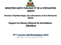 Pwofil estatistik kolera, 9yèm semèn epidemyolojik 2019