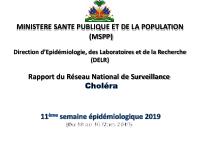 Cholera Statistical Profile, Epidemiological Week 11 of 2019