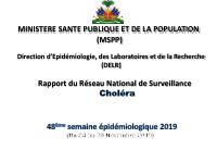 Pwofil estatistik kolera, 48yèm semèn epidemyolojik 2019
