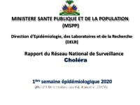 Pwofil estatistik kolera, 1yèm semèn epidemyolojik 2020