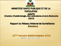 Cholera Statistical Profile, Epidemiological Week 12 of 2023