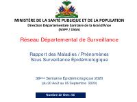 (2020-09-05) DSGA Surveillance Network Report, Epidemiological Week 36, 2020
