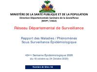 (2020-10-24) DSGA Surveillance Network Report, Epidemiological Week 43, 2020