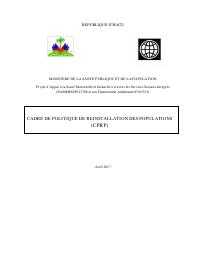 (2017-04) Kad Politik Reyenstalasyon Popilasyon (CPRP), Pwojè apiy sante manman ak timoun (PASMISSI)