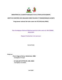 Évaluation à mi-parcours du Plan stratégique national multisectoriel de lutte contre le VIH 2018-2023