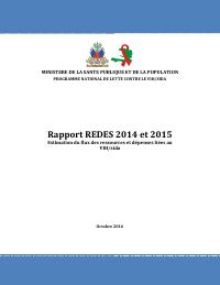 Rapport REDES 2014 et 2015 : estimation du flux des ressources et dépenses liées au VIH/sida