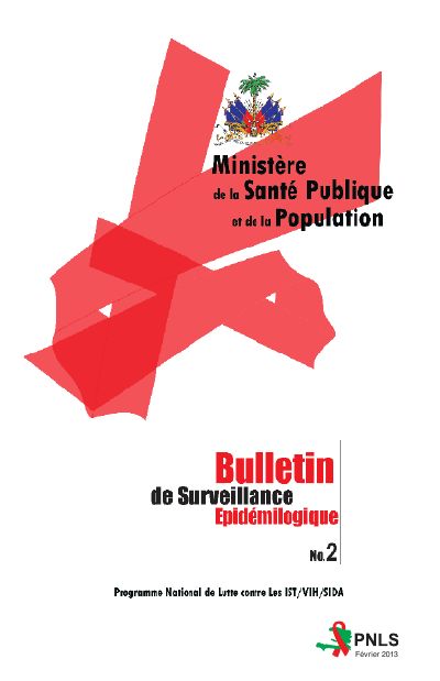 Bulletin de Surveillance Épidémiologique VIH/Sida numéro 2, février 2013