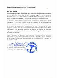 Référentiel des emplois et des compétences du MSPP