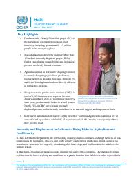 Haïti, bulletin humanitaire, mars à mai 2026