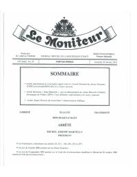 Order Fixing Working Hours in the Public Administration