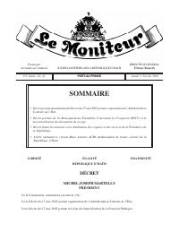 Decrees on Travel-Document Data (RPCV) and the Missions of the Organs of the Presidency