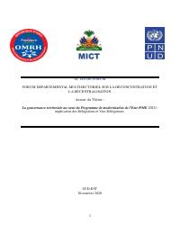 Proceedings of the Sud-Est Departmental Forum on Deconcentration and Decentralization under PME-2023