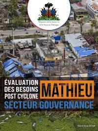 (2016-11) Post-Cyclone Matthew Needs Assessment: Governance Sector