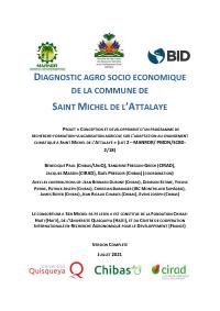 Agro-Socio-Economic Diagnosis of the Commune of Saint-Michel-de-l'Attalaye