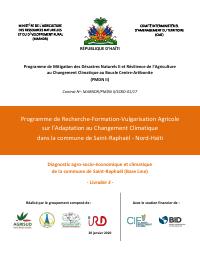(2019) Agro-Socio-Economic and Climate Diagnosis of the Commune of Saint-Raphaël (Baseline)