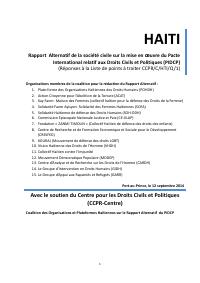 Civil Society Alternative Report on the Implementation of the International Covenant on Civil and Political Rights