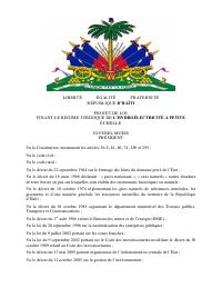 (2017-05) Draft Law Setting the Legal Regime for Small-Scale Hydroelectricity