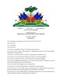 (2017-06) Draft Law Governing the Electricity Sector