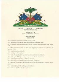 Bill on Legal Aid