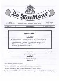 (2017-04-12) Order Appointing Gerd Pasquet Special Adviser