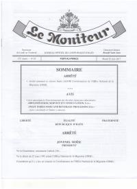 (2017-06-20) Order Appointing Eudes Lajoie Coordinator of the National Migration Office (ONM)