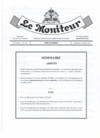 (2017-07-21) Order Creating the National Commission for Youth Innovation and Socio-Professional Integration