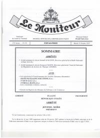 (2017-10-31) Order Appointing the Directors General of Radio Nationale d'Haïti and ANARSE
