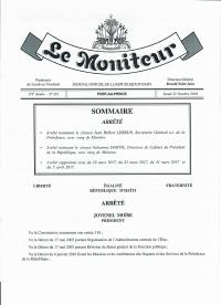 (2018-10-22) Order Appointing the Interim Secretary General of the Presidency and the President's Chief of Staff, and Repealing Four 2017 Orders