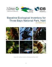 Baseline Ecological Inventory for Three Bays National Park, Haiti