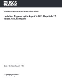 (2021) Glisman Tè ki te Koze pa Tranblemanntè 14 Out 2021 an, Grandè 7.2 nan Nip, Ayiti