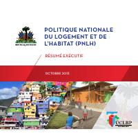 (2013) National Housing and Habitat Policy: Executive Summary