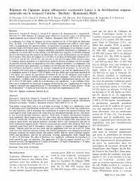 Response of Yellow Yam to Organic and Mineral Fertilization Between Catiche, Duchity and Beaumont