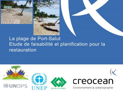 (2015-09) The Beach at Port-Salut: Feasibility Study and Planning for its Restoration