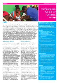 (2019) Humanitarian Action for Children 2019-2020: Haiti