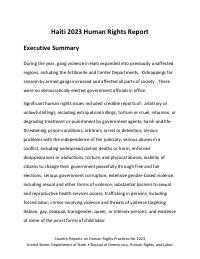 Country Reports on Human Rights Practices for 2023: Haiti