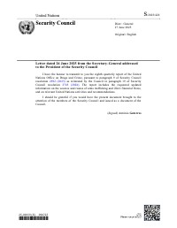 (2025) UNODC Security Council Quarterly Report