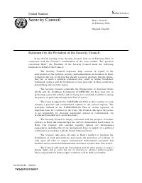 Statement by the President of the Security Council on Haiti, S/PRST/2004/4