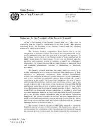 Statement by the President of the Security Council on Haiti, S/PRST/2006/22