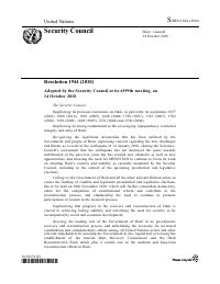 Security Council Resolution 1944 (2010)