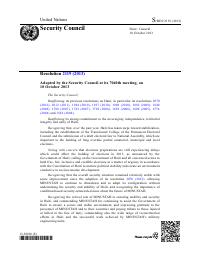 Security Council Resolution 2119 (2013)