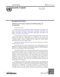 Security Council Resolution 2410 (2018)