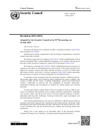 (2023-07) Security Council Resolution 2692 (2023)