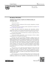 (2023-10) Security Council Resolution 2700 (2023)