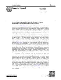 (2023-08) Opsyon sipò pou amelyore sitiyasyon sekirite an Ayiti : lèt 14 out 2023 Sekretè Jeneral la voye bay Prezidan Konsèy Sekirite a (S/2023/596)
