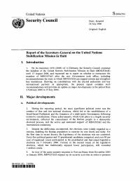 (2006-07) MINUSTAH - Report of the Secretary-General on the United Nations Stabilization Mission in Haiti (S/2006/592)