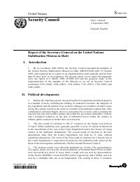 (2009-09) MINUSTAH - Report of the Secretary-General on the United Nations Stabilization Mission in Haiti (S/2009/439)