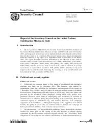 (2011-03) MINUSTAH - Report of the Secretary-General on the United Nations Stabilization Mission in Haiti (S/2011/183)