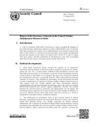 (2015-08) MINUSTAH - Report of the Secretary-General on the United Nations Stabilization Mission in Haiti (S/2015/667)