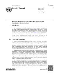 (2016-03) MINUSTAH - Report of the Secretary-General on the United Nations Stabilization Mission in Haiti (S/2016/225)